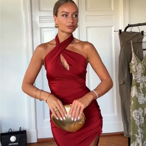 ZARA BLOGGER FAVORITE LIMITED EDITION DRAPED KNIT DRESS - Picture 2 of 15
